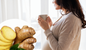 Trà gừng bà bầu uống được không?